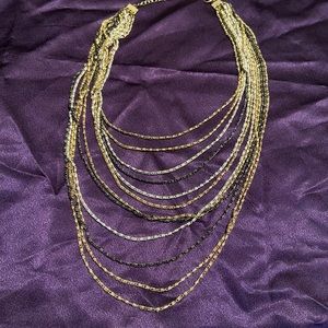 Mixed Metals Chain Layer Necklace